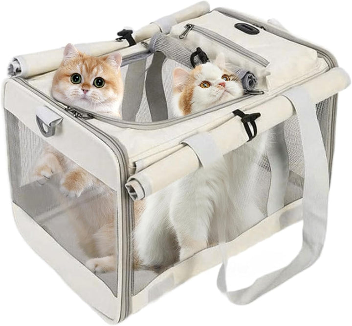 Leichte Welpenbox | Bequemer Katzenkäfig | Erweiterbare, Faltbare Hundebox, verstellbare Haustier-Tr