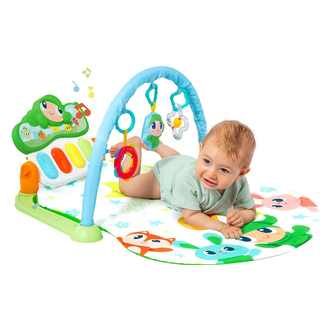 MOLTO – Gusy Luz Baby-Spielmatte "Activity Piano“ mit Lichtern, Geräuschen und 20 Melodien, Spieltep