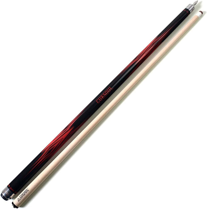 DHOLE CUESOUL 58 "2 Piece Maple Billiard Queue 19 Unzen Schwarz 12.75mm, Schwarz 12.75mm