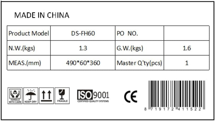 DSIT 19 Zoll Fachboden für 600mm Tiefe Serverschränke - 1 HE - Traglast 60 kg, 350mm tief