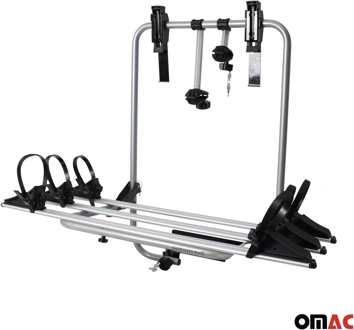 Menabo Fahrradträger kompatibel mit VW Transporter T5 2003-2015 Alu Schwarz, Transporter T5 2003-201