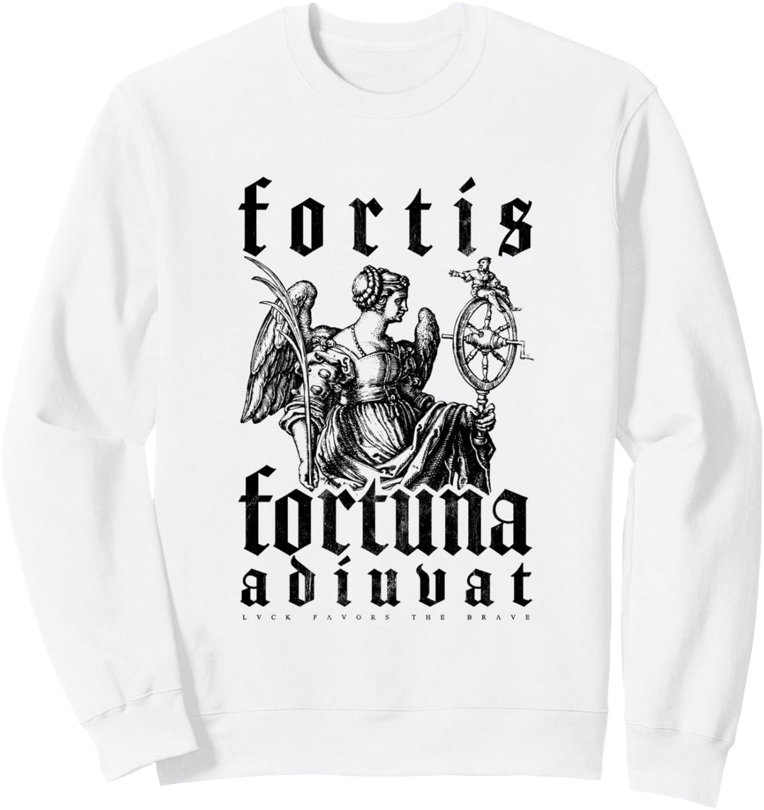 Latein Sprichwort Tapferkeit Glück Fortis Fortuna Adiuvat Sweatshirt