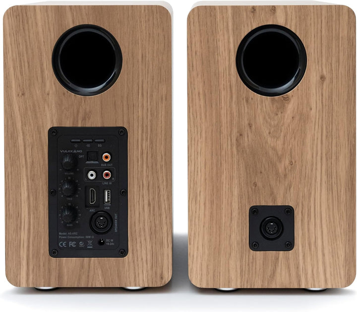 VULKKANO A5 ARC Aktivlautsprecher mit 5.25" Woofer, Bluetooth 5.0, HDMI ARC, Optica, RCA, USB, mit S