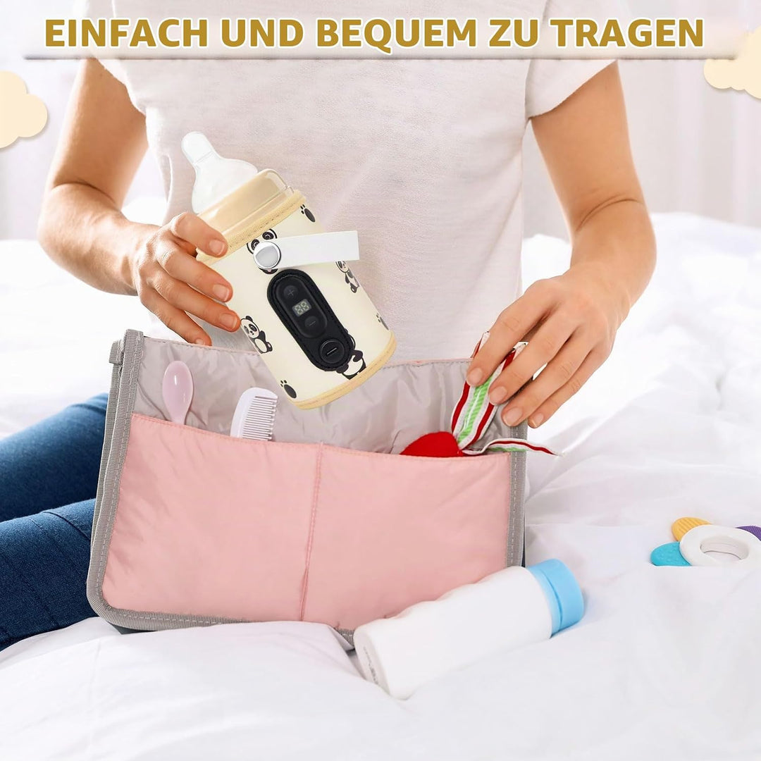 Herbst Flaschenwärmer Baby Unterwegs, Tragbarer Fläschchenwärmer Baby Kann erhitzt werden, Flaschenw