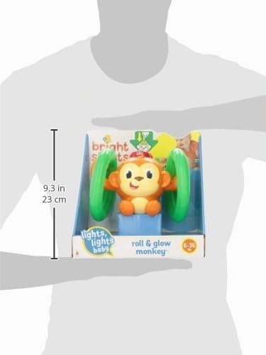 Bright Starts, Musikspielzeug AFFE mit leuchtenden, selbst Rollenden Rädern, Spielt Musik und Wirkt