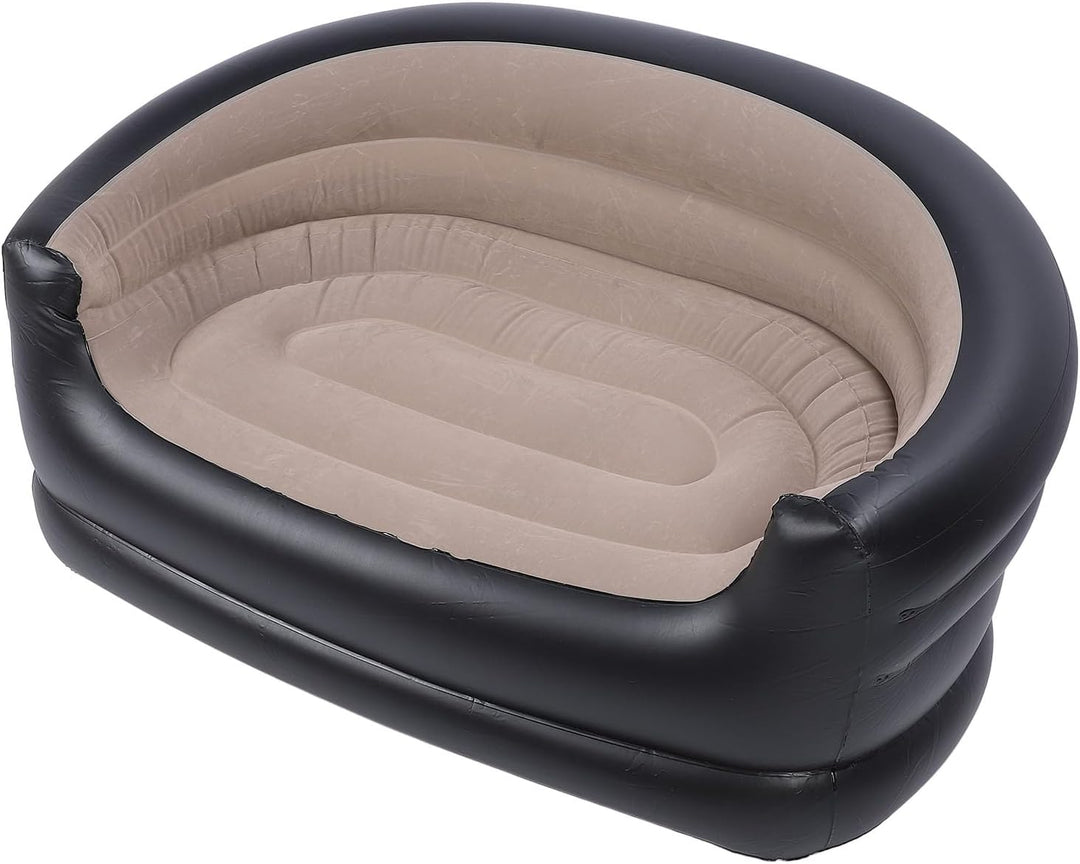 Luqeeg Floodable Blow -up Couch Lounger Zwei -Seater -Lounge -Stuhl für Erwachsene, Aufblasbare Couc