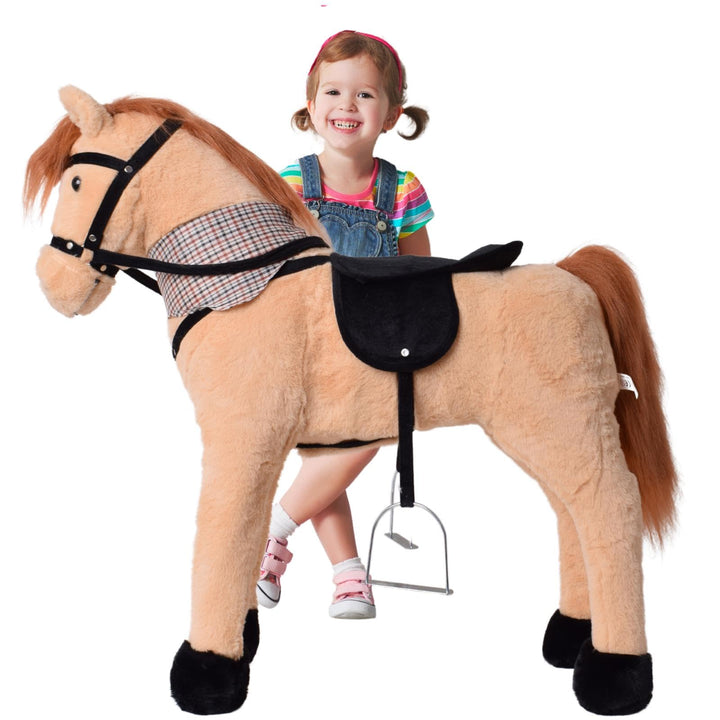 TE-Trend Pferd, 70 cm – Das perfekte Reitpferd für Kinder mit Sattel, Zaumzeug und Steigbügeln. EIN