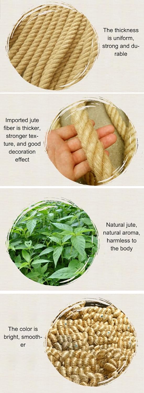 SSWZHANG Sicherheitsnetz Hanf Hanfnetz Kindertreppe Balkon Anti-Fall-Netz Kletternetz Restaurant Bar