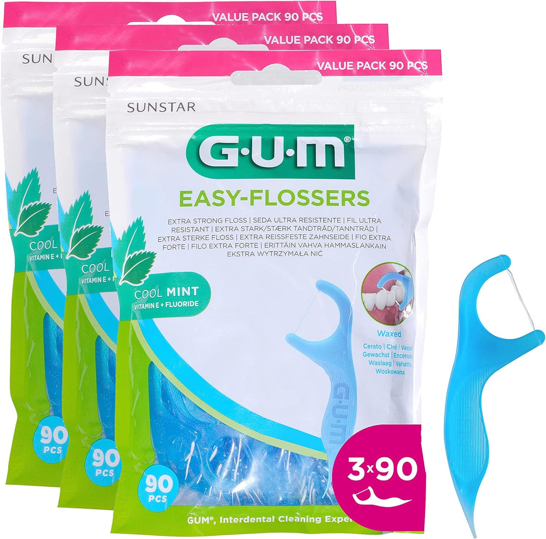 GUM EASY-FLOSSERS | Zahnseidesticks | Entfernen Speisereste und Plaque aus Zahnzwischenräumen | Besc