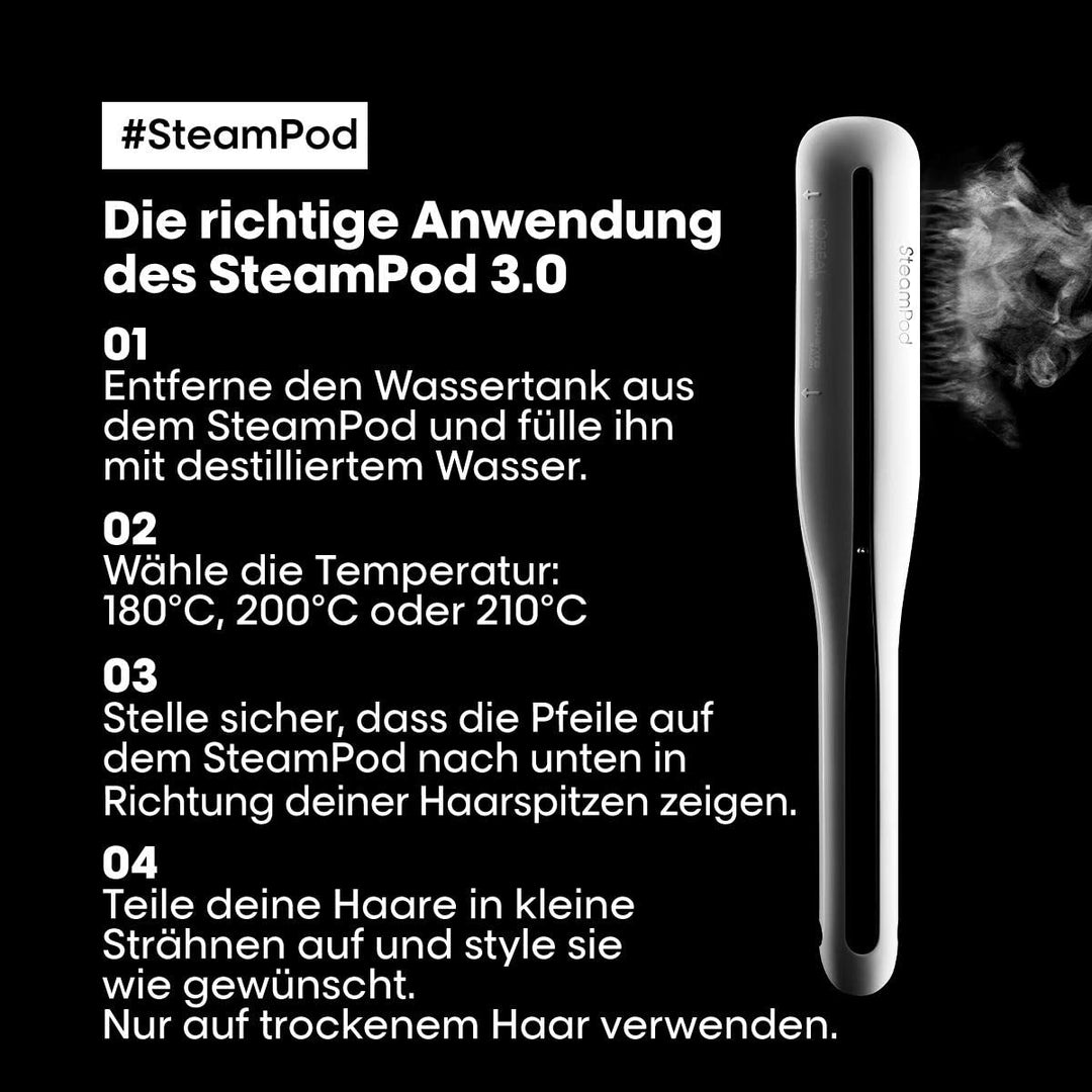 L’Oréal Professionnel Paris SteamPod 3.0, Pflegestyler mit Dampf-Technologie für alle Haartypen Hair
