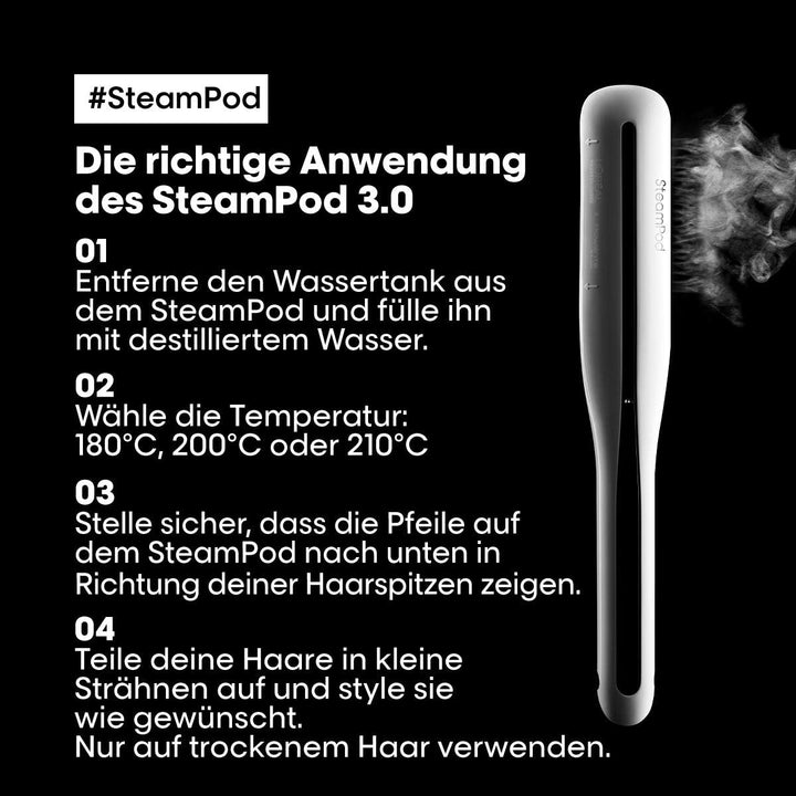 L’Oréal Professionnel Paris SteamPod 3.0, Pflegestyler mit Dampf-Technologie für alle Haartypen Hair