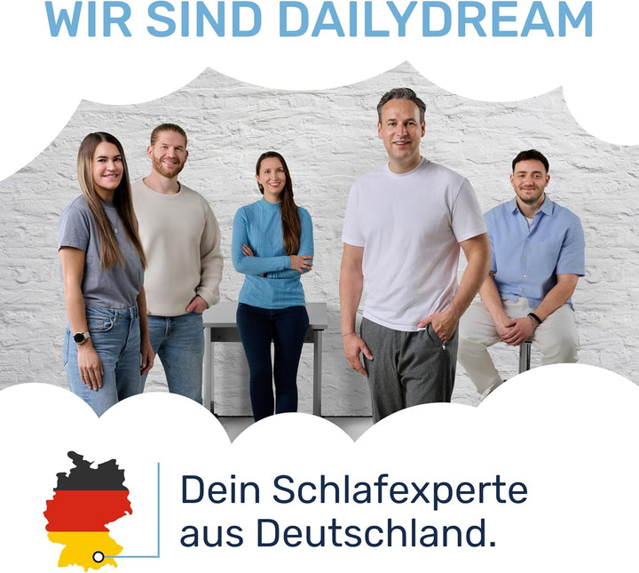 Dailydream viscoelastischer Matratzentopper Deluxe mit Memory Foam Effekt, 200x200x5cm 5cm hoch