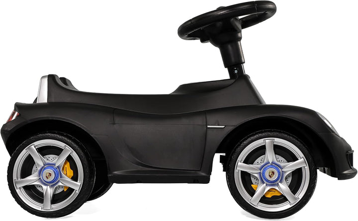Lemodo, Porsche Carrera GT Rutschauto lizenziert schwarz, ab 18 Monaten, Kinderfahrzeug mit Scheinwe