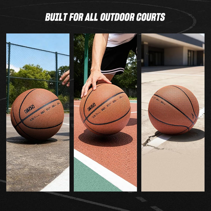 ANTA f.55 Outdoor Street Basketball mit staubabweisendem PU-Leder, Turnier-Level-Karkasse, Grösse 5/
