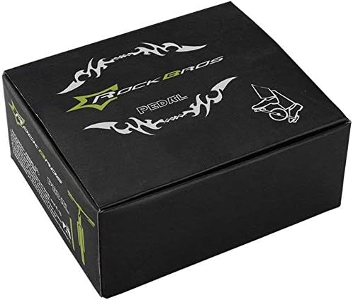 ROCKBROS Fahrradpedale Nylon Composite Flatpedale 9/16 MTB Pedale 3 Bearing rutschfest Wasserdicht A