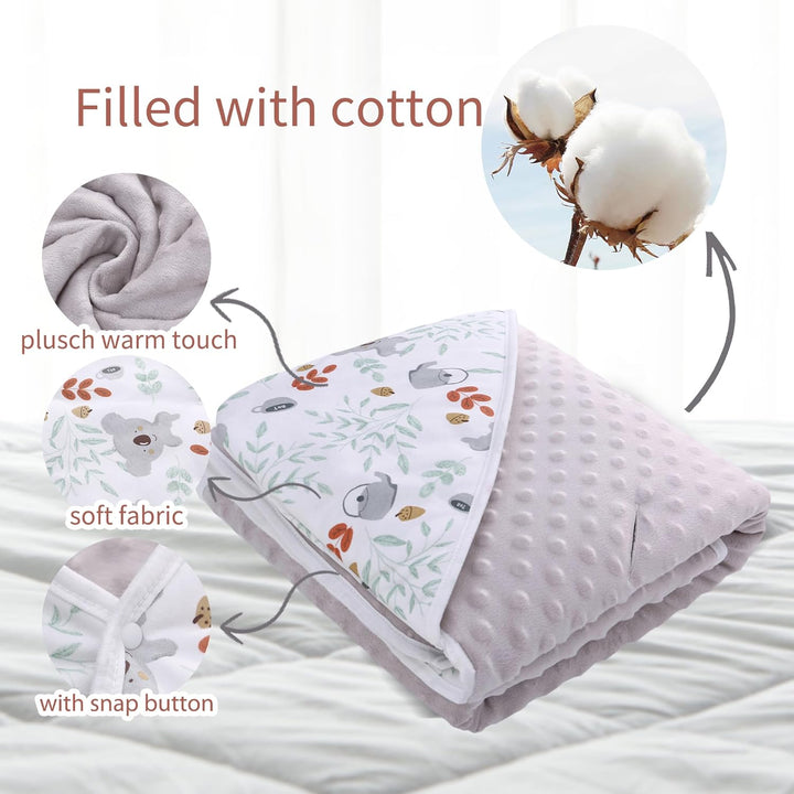 Miracle Baby Einschlagdecke Babyschale Winter Baumwolle Reversible Decke Universal Kuscheldecke 90x9