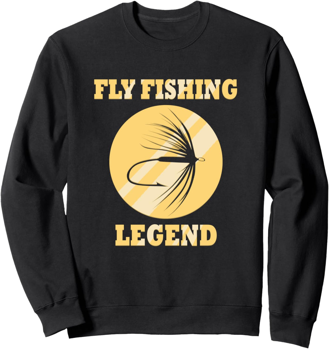 Fliegenfischen Ironischer Spruch Fischer Angler Sweatshirt