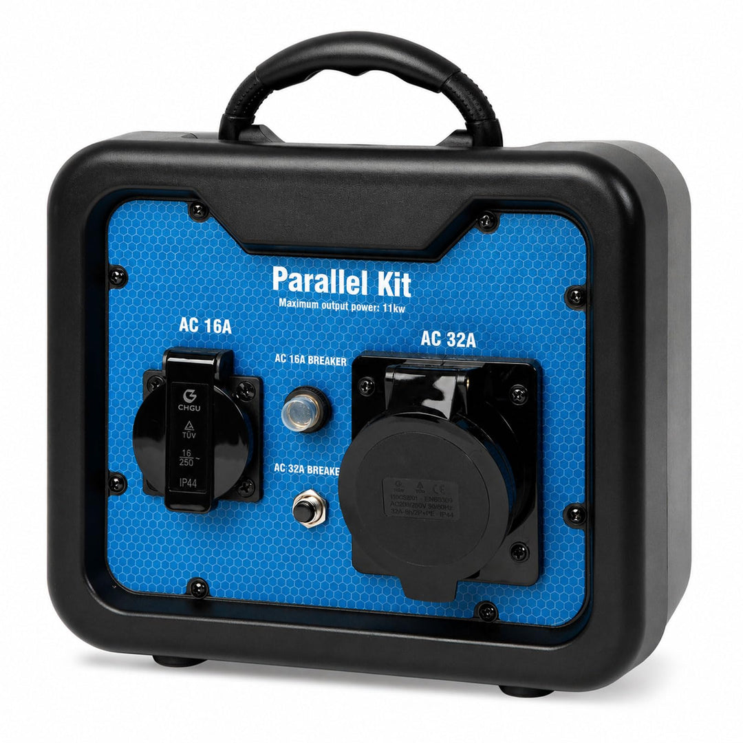 EBERTH Parallel Kit für Inverter Stromerzeuger, Parallelbetrieb von 2 Generatoren, Systemleistung bi