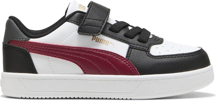 PUMA Unisex Kinder Caven 2.0 Ac+ Ps Sneaker 28 EU Puma Black Team Regal Red Puma White, 28 EU Puma B