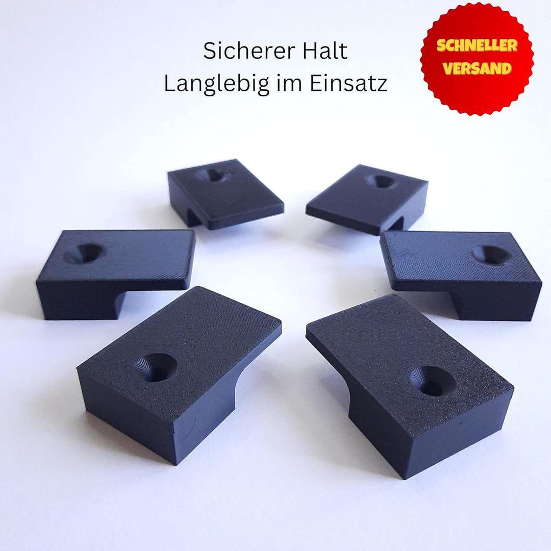 Wandhalterung Bierzeltgarnitur Set 6 Stück – Halter für Bierbank & Tisch – Festzeltgarnitur Wandhalt