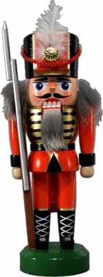 Rudolphs Schatzkiste Nussknacker Soldat rot BxHxT 8x22x6,5cm NEU Weihnachten Seiffen Nutcracker Nüss