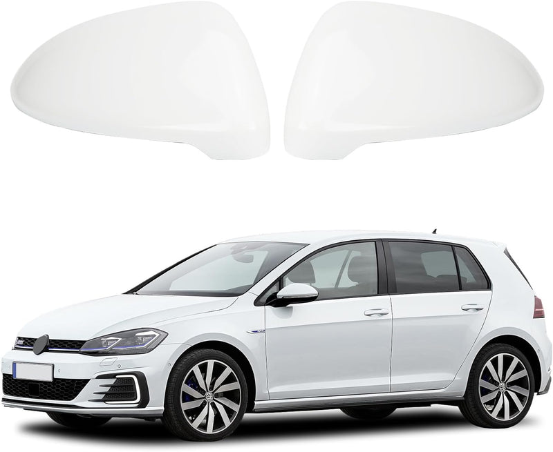 1 Paar Spiegelabdeckungen Ersatz für VW Golf MK7 MK7.5 R GTD VII 2013-2018, Auto Spiegelkappen Ausse