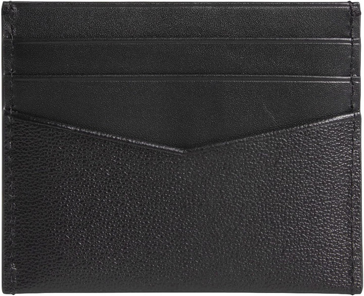 Calvin Klein Jeans Herren Mono Silver Cardcase 6Cc Reisezubehör-Bi-Fold-Brieftasche, Schwarz