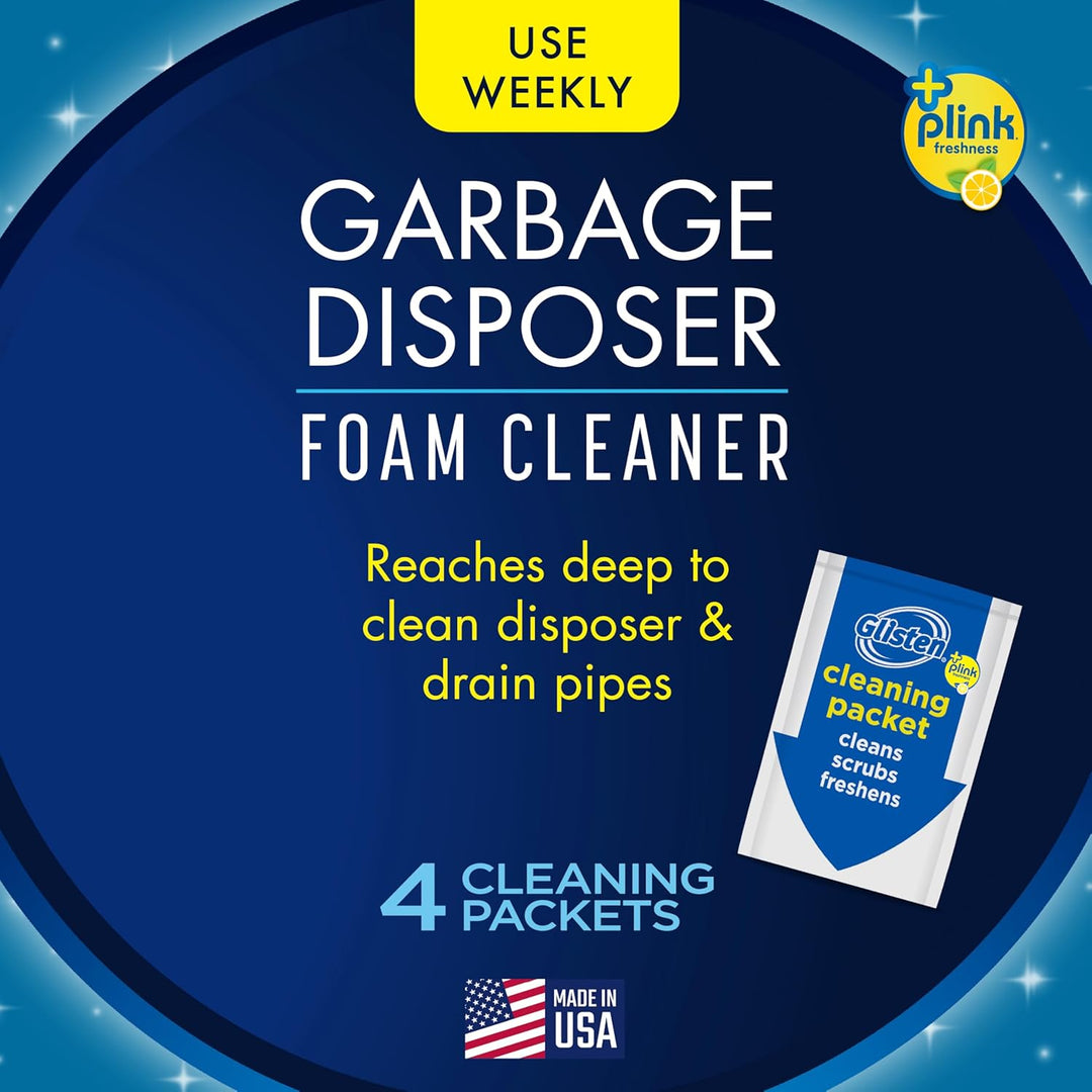 Glisten Herrscher Care Schäumendes Garbage Herrscher Cleaner-4.9 Unzen (4 Anwendungen) -Powerful Ent