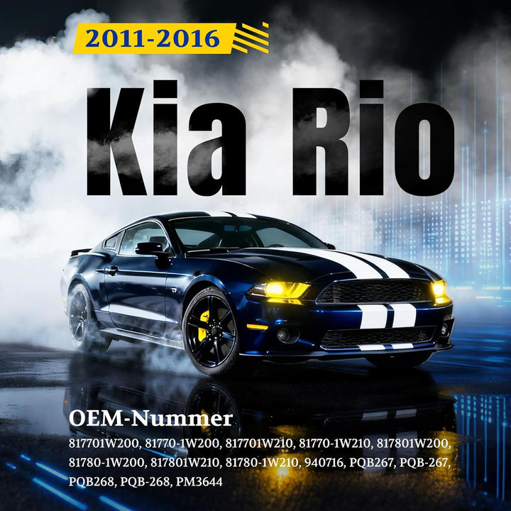 Arana 2x Heckklappe Dämpfer Gasdruckfeder kompatibel mit Kia Rio III 2011-2016 UB 1.1L-1.6L Schräghe