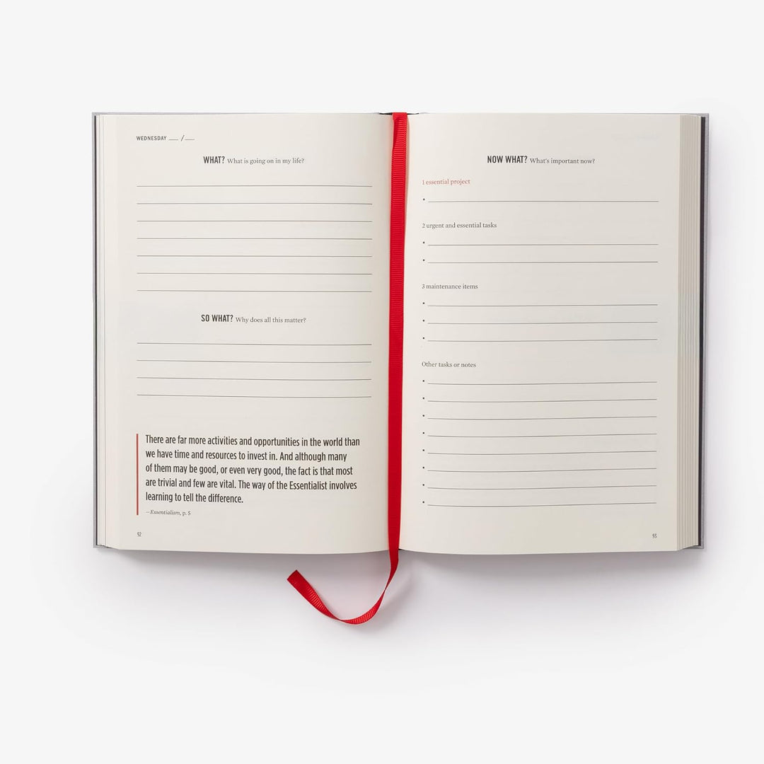 The Essentialism Planner: A 90-Day Guide to Accomplishing More by Doing Less, Gebundenes Buch