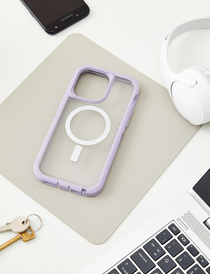 OtterBox Defender XT Clear Series für iPhone 14 Pro Max (nur für iPhone 14 Pro Max) – Lavendel Sky (