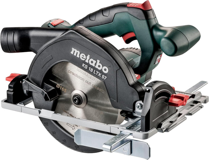 Metabo Akku Handkreissäge KS 18 LTX 57 (mit MetaLoc Koffer, 0-50° schwenkbar, Sägeblatt 18 Z, ohne A