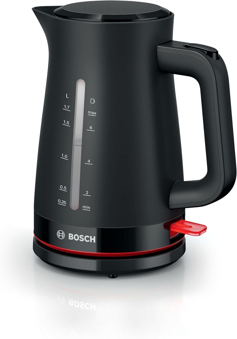 Bosch kabelloser Wasserkocher MyMoment TWK3M123, Abschaltautomatik, Überhitzungsschutz, Tassenanzeig