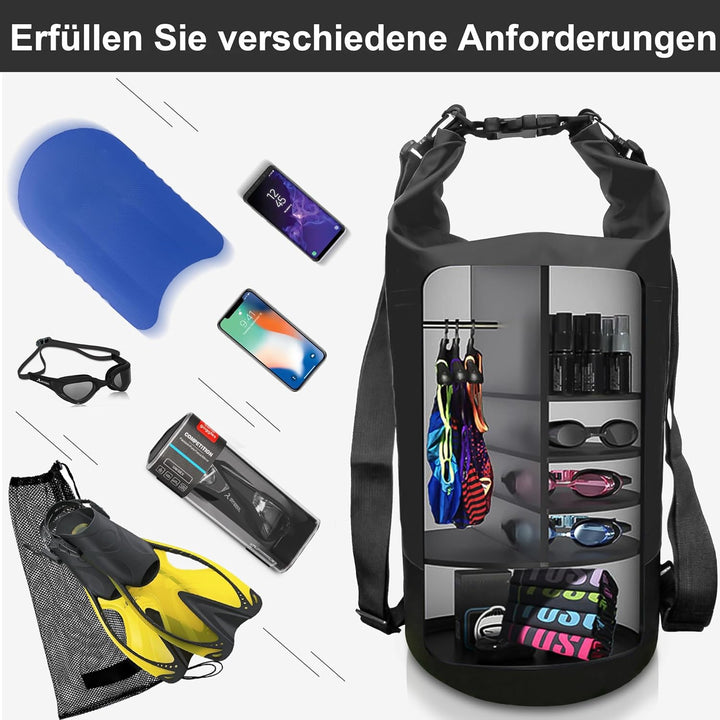 arteesol Dry Bag - 5L 10L 20L 30L Waterproof trockener Beutel/Sack wasserdichte Tasche mit Langem ju