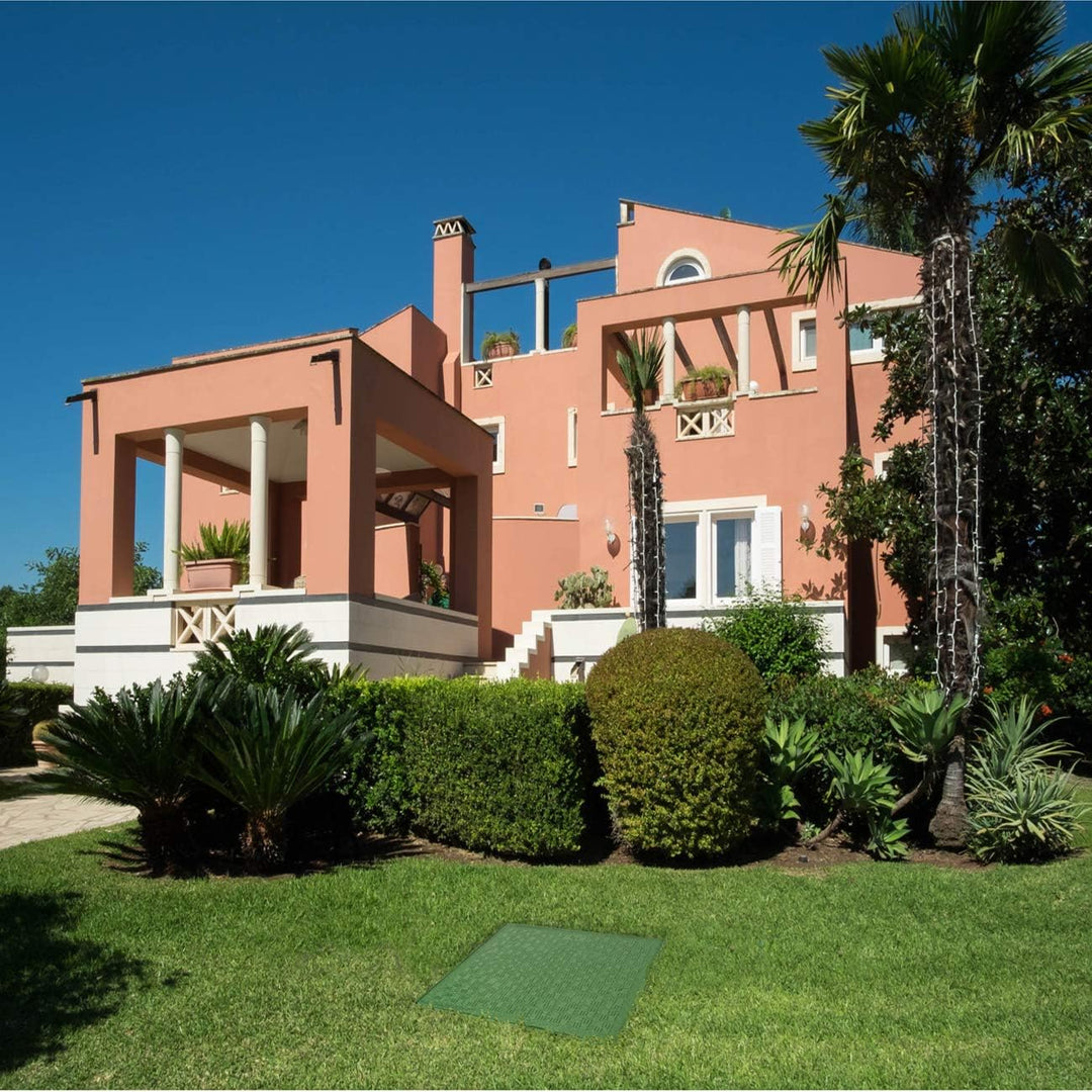 First Plast tcdp30 V-y Rahmen mit Deckel PEDONABILE aus PVC, grün, 300 x 300 mm 300 x 300 mm Grün, 3