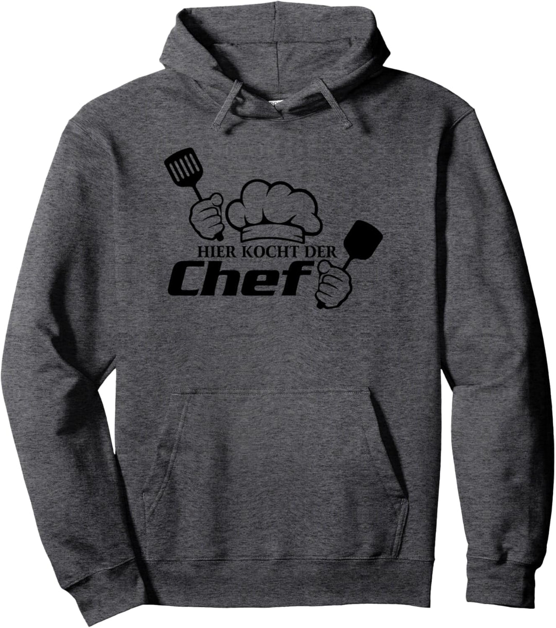 Hier kocht der Chef Geschenk Koch Spruch Lustig Kochen Pullover Hoodie