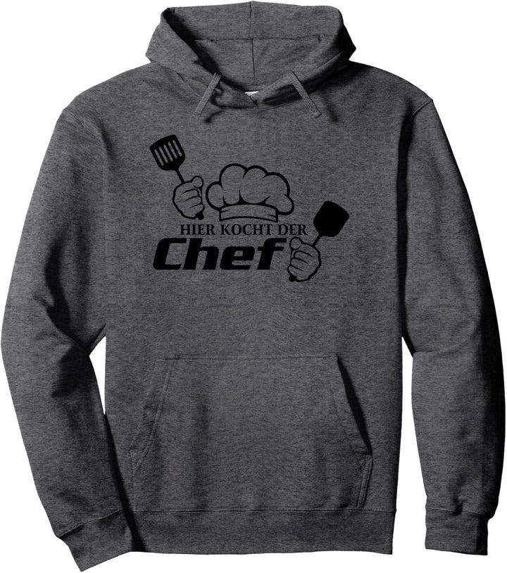 Hier kocht der Chef Geschenk Koch Spruch Lustig Kochen Pullover Hoodie
