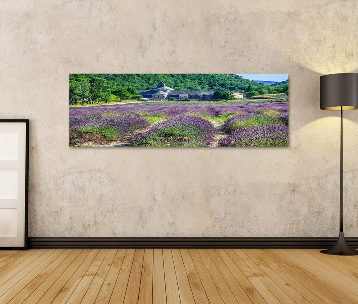 islandburner Bild auf Leinwand Lavendel Vor Der Abbaye De Senanque In Der Provence Bilder Wandbilder