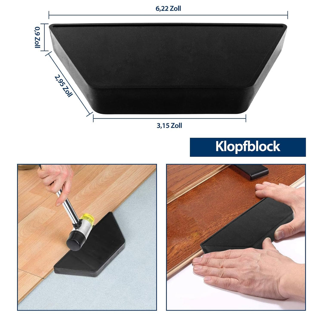 Laminatboden Kit, 33 Stück Laminat Verlegeset, Vinyl Verlegeset Werkzeug mit 30 Laminatboden-Abstand
