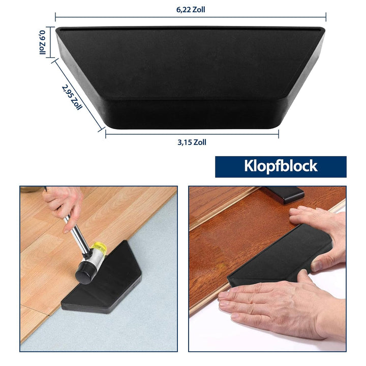Laminatboden Kit, 33 Stück Laminat Verlegeset, Vinyl Verlegeset Werkzeug mit 30 Laminatboden-Abstand