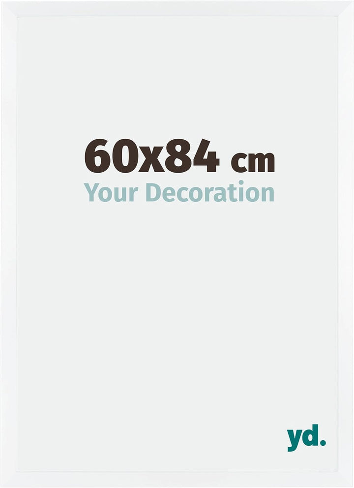 yd. Your Decoration - Bilderrahmen 60,00x84,00 cm - Bilderrahmen aus MDF mit Acrylglas - Antireflex