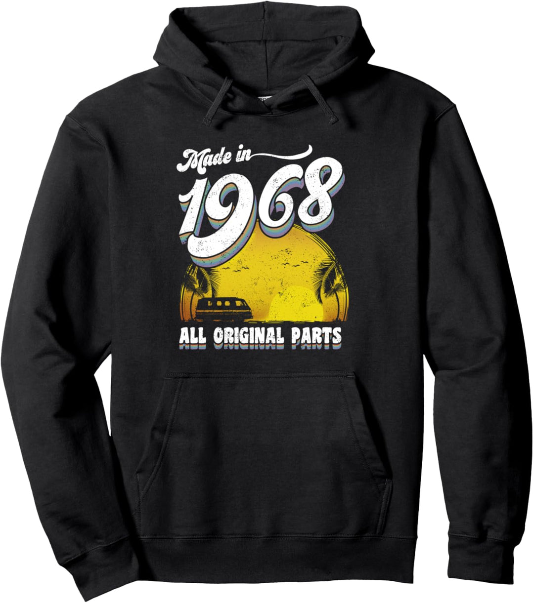 Made in 1968 All Original Parts 50th Birthday Funny Pullover Hoodie