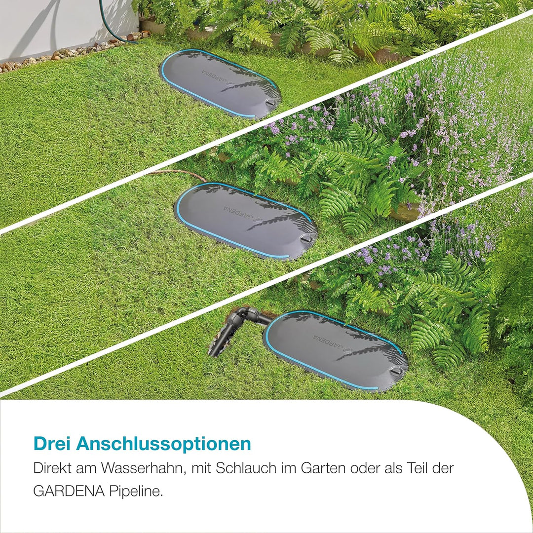 Gardena Undercover Schlauchbox RollUp M, 20 m Schlauch, diskrete unterirdische Installation, automat