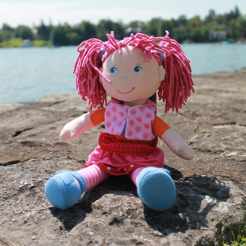 HABA 302108 - Puppe Annelie, Stoffpuppe mit Kleidung und Haaren, 30 cm, Spielzeug ab 18 Monaten & 30