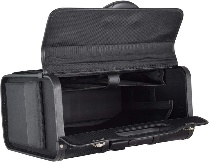 Pilotenkoffer Aktenkoffer Laptop Trolley Koffer Polyester Schwarz 48 cm Bowatex