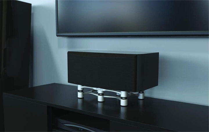 IsoAcoustics Aperta-Serie mit Lautsprecherstativen, schwingungsdämpfend, mit einstellbarer Neigung: