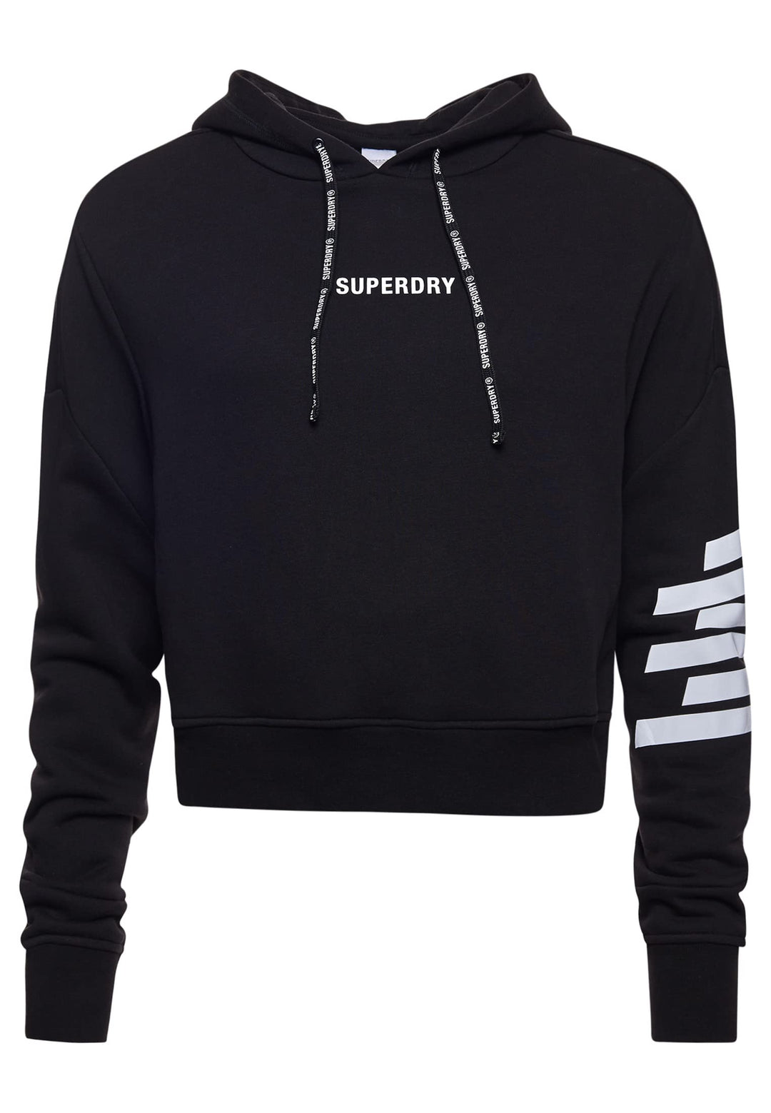 Superdry Damen Train Core Hood Hooded Sweatshirt 34 Schwarz, 34 Schwarz