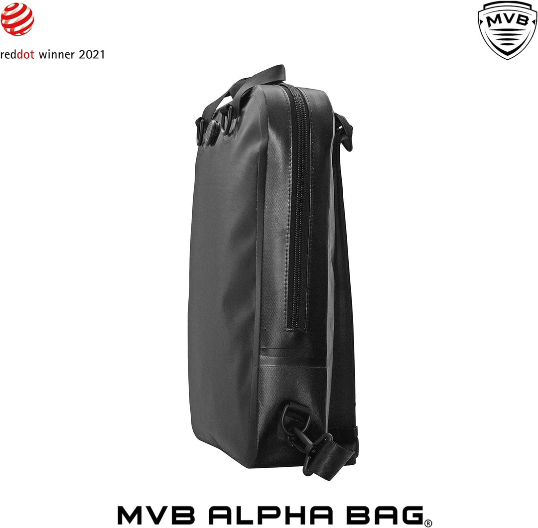 MVB Alpha Bag Rucksack wasserdicht für Damen und Herren schwarz I Allround-Rucksack Reiserucksack le
