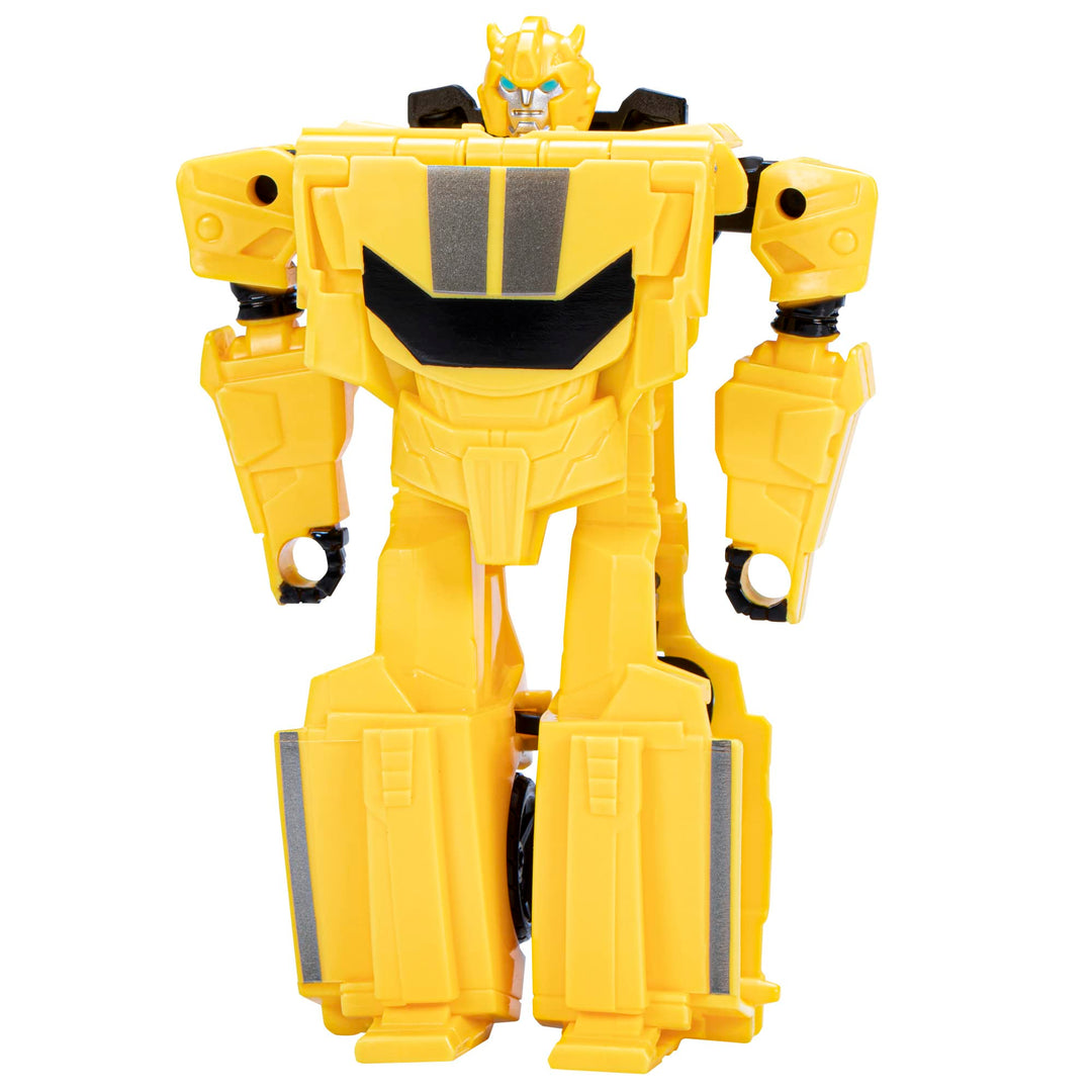 Transformers Earthspark Bumblebee 1-Step Flip Changer Figur, 10 cm, ab 6 Jahren Single Bumblebee, Si