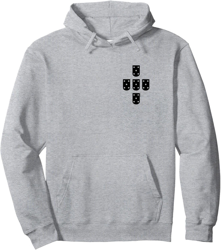 Portugal Schwarze Brust Quinas Pullover Hoodie